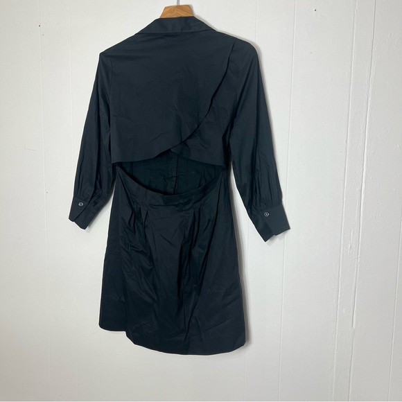 NWT Veronica Beard Polina Button-Front Pleated Shirt Dress - Picture 8 of 8